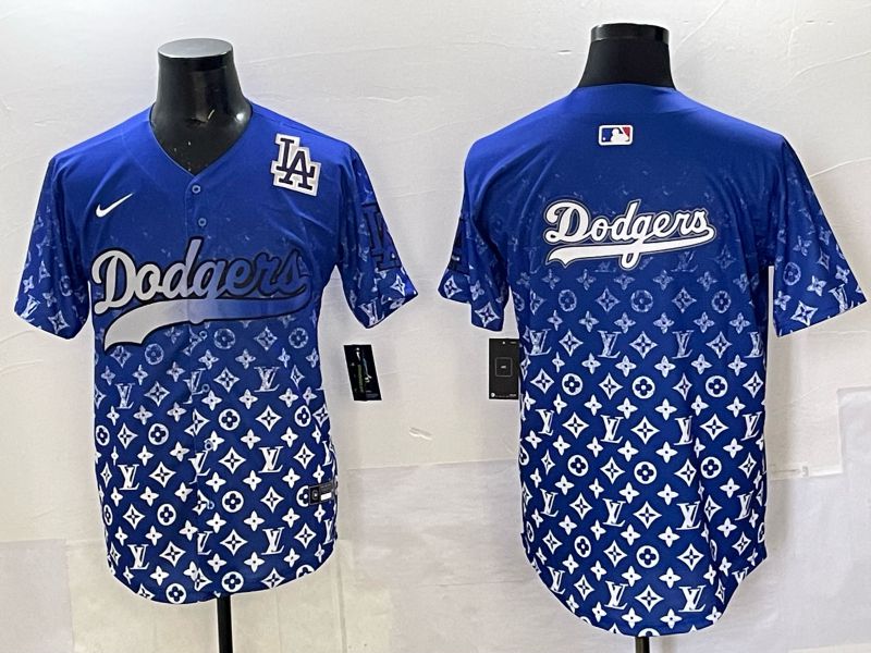 Men Los Angeles Dodgers Blank Blue Nike 2025 MLB jersey 08->los angeles dodgers->MLB Jersey